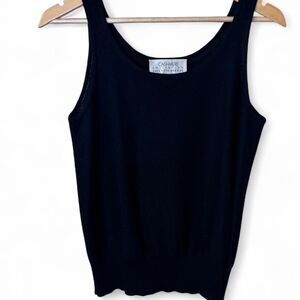 Saks Fifth Avenue Black Cashmere Tank Top